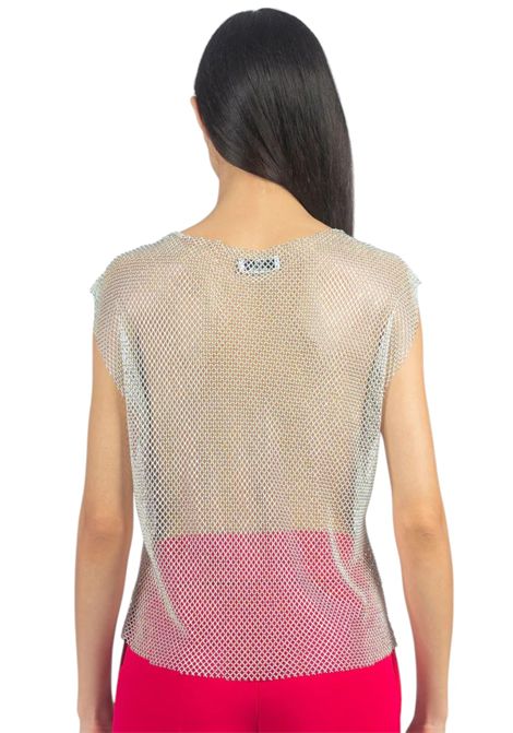 Coordinato Tuta con scollo a cuore e maglia in rete strass VALENTINA RIO | Abiti | V1774-V4260292